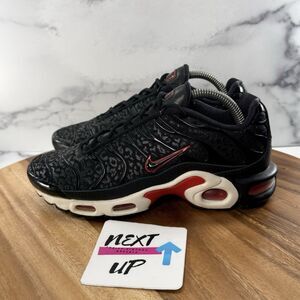 Women’s size 6-Nike Air Max Plus Premium Black Red Cheetah Sneakers BV6116-001